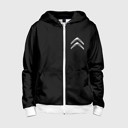 Детская толстовка на молнии Citroen logo auto