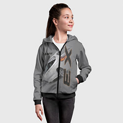 Толстовка на молнии детская BMW X3, цвет: 3D-черный — фото 2