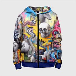 Детская толстовка на молнии Урбанистический сон - сюрреализм