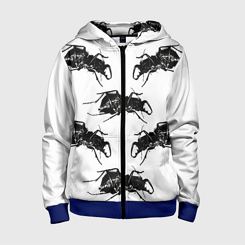 Детская толстовка на молнии Mezzanine / 3D-Синий – фото 1