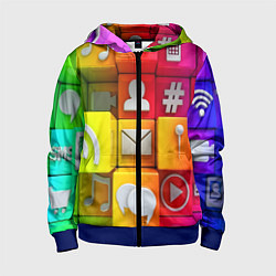 Детская толстовка на молнии Square