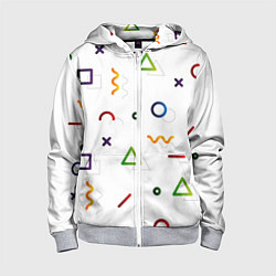 Детская толстовка на молнии Геометрический хаос