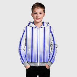 Толстовка на молнии детская Striped suit, цвет: 3D-меланж — фото 2