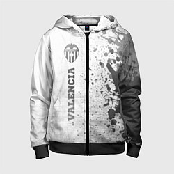 Толстовка на молнии детская Valencia - white gradient по-вертикали, цвет: 3D-черный