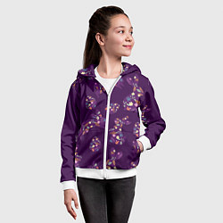 Толстовка на молнии детская Кролики и яйца, цвет: 3D-белый — фото 2