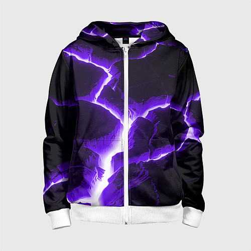 Детская толстовка на молнии The rift / 3D-Белый – фото 1