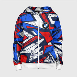 Детская толстовка на молнии BMW - m colors