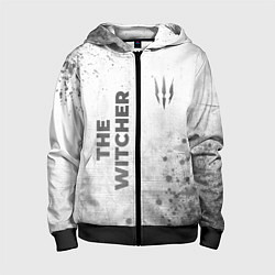 Детская толстовка на молнии The Witcher - white gradient вертикально