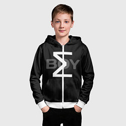 Толстовка на молнии детская Sigma, цвет: 3D-белый — фото 2