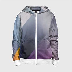 Детская толстовка на молнии Color grey with stripes