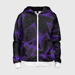 Детская толстовка на молнии The triangle is purple
