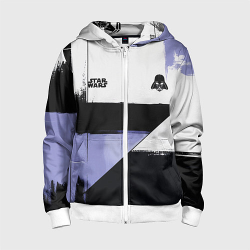 Детская толстовка на молнии Дарт Вейдер Звездные войны / 3D-Белый – фото 1