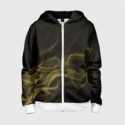 Детская толстовка на молнии Color smoke yellow