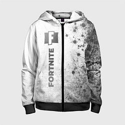 Детская толстовка на молнии Fortnite - white gradient по-вертикали