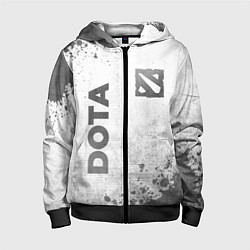 Детская толстовка на молнии Dota - white gradient вертикально