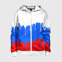 Детская толстовка на молнии Патриот - флаг