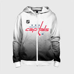 Детская толстовка на молнии Вашингтон Кэпиталз - градиент