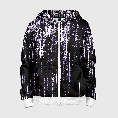 Детская толстовка на молнии Shade purple / 3D-Белый – фото 1