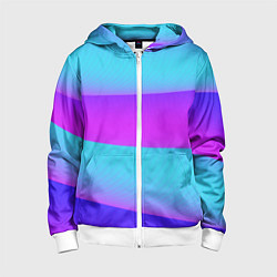 Детская толстовка на молнии Неоновый прилив