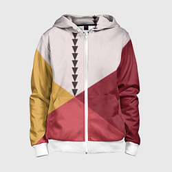 Детская толстовка на молнии Колор-блок фруктовый чиа пудинг