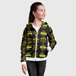 Толстовка на молнии детская Easter holidays, цвет: 3D-белый — фото 2