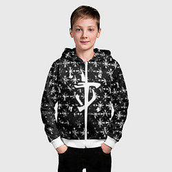 Толстовка на молнии детская Doom x farcry game, цвет: 3D-белый — фото 2