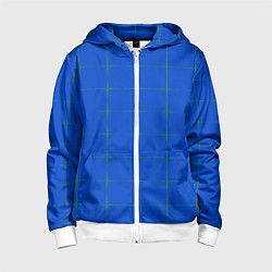 Детская толстовка на молнии Color blue stripes