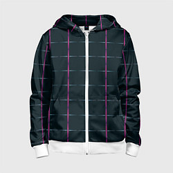 Детская толстовка на молнии Color black stripes