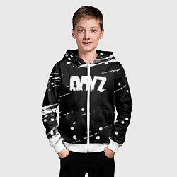 Толстовка на молнии детская Dayz брызги красок, цвет: 3D-белый — фото 2