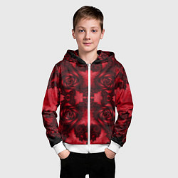 Толстовка на молнии детская Бесконечное кружево, цвет: 3D-белый — фото 2