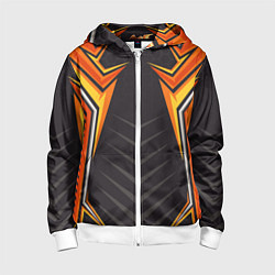 Толстовка на молнии детская Мото белка, цвет: 3D-белый