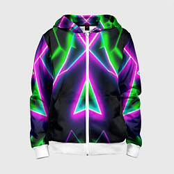 Толстовка на молнии детская Multicolored colorful color, цвет: 3D-белый