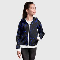 Толстовка на молнии детская Color blue khaki, цвет: 3D-белый — фото 2