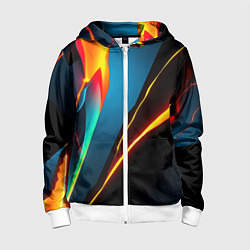 Детская толстовка на молнии Multicoloured neon