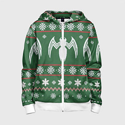 Детская толстовка на молнии Рождественский свитер Венома