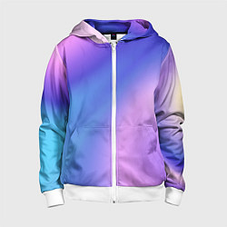 Детская толстовка на молнии Color multicolored gradient
