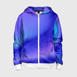 Толстовка на молнии детская The color is multicolored, цвет: 3D-белый