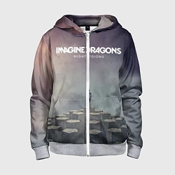 Толстовка на молнии детская Imagine Dragons: Night Visions, цвет: 3D-меланж