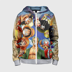 Детская толстовка на молнии One Piece