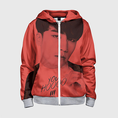 Детская толстовка на молнии Big bang: You Hoooo / 3D-Меланж – фото 1