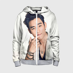 Толстовка на молнии детская Kim Soo-hyeon, цвет: 3D-меланж