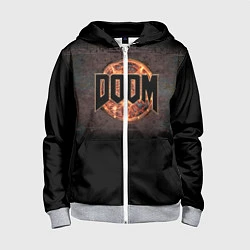 Детская толстовка на молнии DOOM Fire