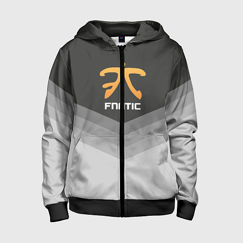 Детская толстовка на молнии Fnatic Uniform / 3D-Черный – фото 1