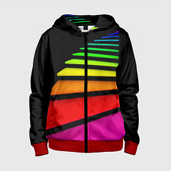 Детская толстовка на молнии Радужная лестница