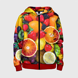 Детская толстовка на молнии Мультифрукт