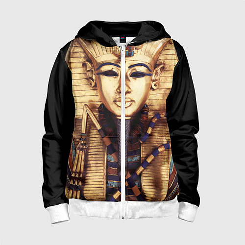 Детская толстовка на молнии Хатшепсут / 3D-Белый – фото 1