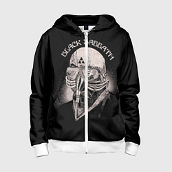 Толстовка на молнии детская Black Sabbath: Acid Cosmic, цвет: 3D-белый
