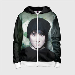 Толстовка на молнии детская Zemfira, цвет: 3D-белый