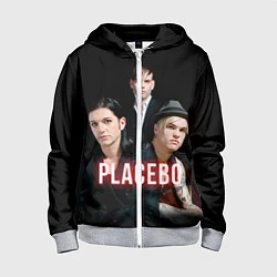 Толстовка на молнии детская Placebo Guys, цвет: 3D-меланж