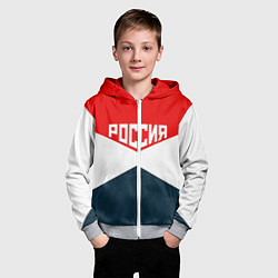 Толстовка на молнии детская Форма России, цвет: 3D-меланж — фото 2